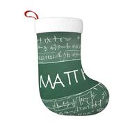 YHLKLWKSZC Formulas Formes Théorie Math Leçon Mot Noël Chaussette de Noël pour Père Noël Cadeaux festifs pour Noël Décorations de fête