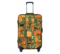 YHLKLWKSZC Housse de protection élastique pour valise, motif ethnique africain, 45,7 à 81,3 cm, Blanc, X-Large, tendance.