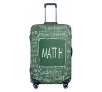 YHLKLWKSZC Housses de bagage pour valise, formules formes, théorie, leçon de mathématiques, imprimé mot, housse de valise, housse de bagage élastique, 45,7 à 81,3 cm, Noir/blanc, Medium, tendance.