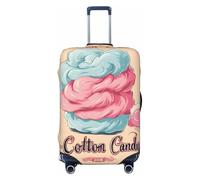 YHLKLWKSZC Housses de bagage pour valise, imprimé barbe à papa, housse élastique pour valise, 45,7 à 81,3 cm, Noir/blanc, X-Large, tendance.
