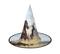YHLKLWKSZC Petit chapeau de sorcière d'Halloween pour femme - Léger et pliable - Chevaux de course à pied - Chapeaux de sorcière pour garçons et filles - Chapeau d'Halloween pour cosplay, décorations