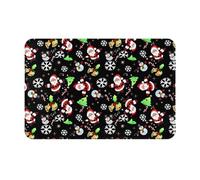 YHLKLWKSZC Tapis de bienvenue, imprimé Merry Christmas mignon pour entrée, chambre, salle de bain, cuisine, 61 x 40,6 cm