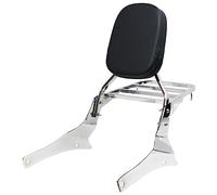 YHMOTO Passenger Backrest Sissy Bar with Luggage Rack for Suzuki Volusia VL800 2001-2011 Boulevard C50 2005-2011 Boulevard M50 2005-2008