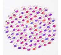 YHMQ DU 2880 pièces de strass, cristaux à ongles + strass pour ongles, Crystal TransparentAB + SS16 (3,8 + 4,0 mm)