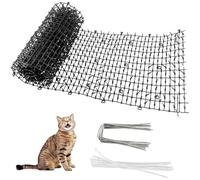 YHNDECO Maison et animaux sauvages Grille d'épines contre les chats 30 x 150 cm Grille anti-chat Tapis de répulsion pour chat Jardin avec 8 piquets et 8 serre-câbles Tapis répulsif pour chiens, chats