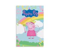 YHNGFDSKNB Poster sur toile Peppa Pig - Décoration murale - Décoration murale - Pour chambre à coucher - 60 x 90 cm - Style sans cadre