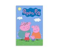 YHNGFDSKNB Poster sur toile Peppa Pig - Décoration murale pour chambre à coucher - 30 x 45 cm - Style classique