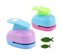 YHNMMNO 2 Pcs Perforatrice Mini Scrapbooking Poisson avec Perforeuse à Papier pour Projets DIY, Création de Cartes et Déco Motif