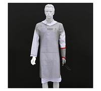 YHNNH accessoires de jardinage, Tablier et gants en acier inoxydable résistant aux coupures, tablier à anneaux métalliques de style gilet, vêtements travail for la découpe viande d'abattoir(Gloves m)