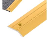 YHNNH Bande de seuil de Sol en Aluminium de 1 Pouce de Large - Bordure de Transition antidérapante for Tapis et Sol for Une Utilisation sûre à la Maison et au Bureau(Gold,140cm)