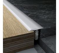 YHNNH Bande de Transition de Sol en Alliage d'aluminium - 90 cm - Joint de Jointure Bois-carrelage for Une Installation sûre et Facile(Sliver)