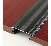 YHNNH Bandes de Transition en Alliage d'aluminium de 6 cm de Large for sols stratifiés - Bordures sûres for la Maison, l'école et l'hôpital(Black)