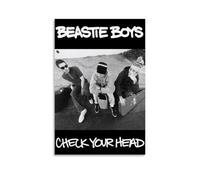 YHNNH Beastie Boys Check Your Head- Poster de style classique rétro - Décoration tendance parfaite pour bibliothèque, bar ou home cinéma - 60 x 90 cm - Sans cadre