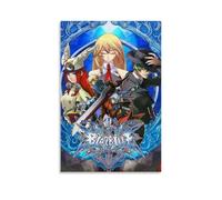 YHNNH BlazBlue Poster de style rétro Continuum ShiftRetro Décoration murale parfaite pour bibliothèque, bar ou home cinéma - 20 x 30 cm - Sans cadre