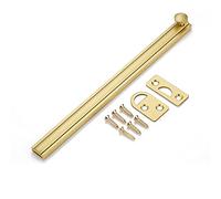 YHNNH, Boulon de porte coulissante en cuivre massif, boucle de porte Invisible, serrure de porte de grange de chambre à coucher, loquet de porte d'armoire, atelier(Gold,8in)