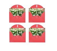 YHNNH Carte de vœux en papier photo Lilies of the Valley avec enveloppe, vierge à l'intérieur, carte de remerciement pour Noël, anniversaire, mariage