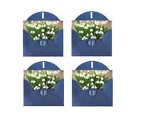 YHNNH Carte de vœux en papier photo Lilies of the Valley avec enveloppe, vierge à l'intérieur, carte de remerciement pour Noël, anniversaire, mariage