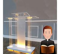 YHNNH Chaire d'église portative de Support de Podium, chaires for églises, podiums roulants de Table avec Dessus incliné, Bureau Mobile Debout for Les Mariages en Classe