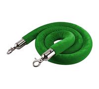 YHNNH, Cordes de barrière avec crochets en acier inoxydable, nouvelle corde de poteau de contrôle des foules de diviseur de file d'attente, for les Restaurants de célébration d'hôtel/(Green,Length 1.2
