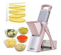 YHNNH coupe-légumes, Hachoir multifonction, coupe-légumes, julienne et dés for légumes, préparation de repas plus encore avec 35 préréglages(Pink)