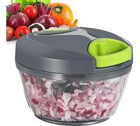 YHNNH coupe-légumes, Q& BASICS Hachoir à légumes compact et rapide for fruits, coupe-oignons, trancheuse, ustensile de cuisine vert