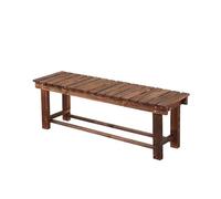 YHNNH Durable Outdoor Garden Bench - Carbonized Fir Patio Seating for Backyard, Deck, and Porch - 35.4in & 47in Options(150cm)