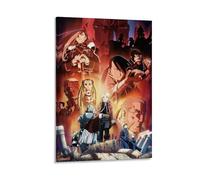 YHNNH Edward ElricPoster mural rétro de style classique - Décoration tendance parfaite pour bibliothèque, bar ou cinéma maison - 40 x 60 cm - Style cadre