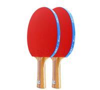YHNNH, Ensemble de battes de Tennis de Table, poignée antidérapante, Raquette de ping-Pong de Sport, for Amateurs, entraîneur/Double Raquette/poignée Longue(Long Handle)