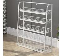 YHNNH Étagère à collations 5 Niveaux for magasins, étagère en métal for présentoir de Vente au détail for Chewing-Gum/Chocolat/dri(White,50x15x67cm)