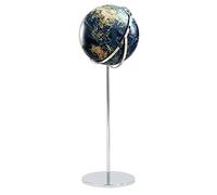 YHNNH, Globe terrestre 17,7 pouces sur pied 3D en relief illuminé 51,1 de haut Décoration 720° Décor globes