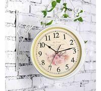 YHNNH horloges de Jardin， Horloge de Gare rétro Double Face en Fer forgé, Motif Petit Oiseau, Rotation à 360 degrés, for intérieur et extérieur, étanche