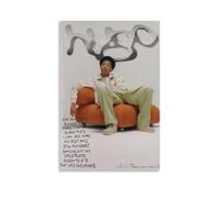 YHNNH Hugo by Loyle Carner Poster mural rétro de style classique Décoration parfaite pour bibliothèque, bar ou home cinéma 50 x 75 cm Sans cadre