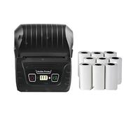 YHNNH Imprimante de reçus Bluetooth 58 mm, Port USB sans Fil, imprimante POS Portable(Black add 9Rolls)