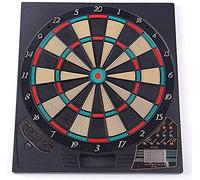 YHNNH Jeu de Cible, Cible de fléchettes électronique 18 Pouces, Cible Score Automatique, Pointe Souple Professionnelle for Souples, for Bureau