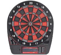 YHNNH Jeu de Cible, Cible de fléchettes Souple Professionnelle, Machine d'entraînement avec Tableau d'affichage LCD, alimentée par Adaptateur Secteur ou Batterie, for Jardin intérieur