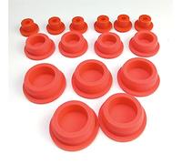 YHNNH, Kit d'œillets en caoutchouc, 5 pièces 11mm-48mm rouge tuyau en caoutchouc de Silicone obturateur embout insère bouchon d'étanchéité bouchon de trou de bonde(33.3mm)
