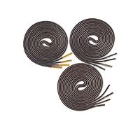 YHNNH, Lacets élastiques, lacets de bottes, 3 paires de lacets ronds cirés avec embouts en métal doré/argenté, accessoires for chaussures décontractées 70-180cm(Dark Grey,120)
