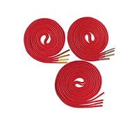 YHNNH, Lacets élastiques, lacets de bottes, 3 paires de lacets ronds cirés avec embouts en métal doré/argenté, accessoires for chaussures décontractées 70-180cm(Red,160)