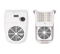 YHNNH, Lampe à ongles LED collecteur de poussière sous vide, équipement de nail art 2 en 1 avec ventilateurs à ongles, sèche-ongles professionnel avec minuterie à 4 vitesses
