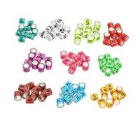 YHNNH Lot de 100 bagues d'identification for Pigeons, Poules et perroquets, Couleurs Assorties, résistantes et faciles à Utiliser.