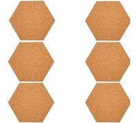 YHNNH Lot de 2, 4 ou 6 petites feuilles de liège amovibles for tableau, notes autocollantes murales, punaises de message(6pcs)
