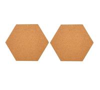 YHNNH Lot de 2, 4 ou 6 petites feuilles de liège amovibles for tableau, notes autocollantes murales, punaises de message(2pcs)