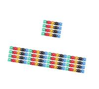 YHNNH Lot de 20 Anneaux colorés en Aluminium for Pattes d'oiseaux, Pigeons, perroquets et volailles - Marqueurs d'identification durables for Une Identification Facile(5 Packs)