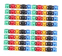 YHNNH Lot de 20 Anneaux colorés en Aluminium for Pattes d'oiseaux, Pigeons, perroquets et volailles - Marqueurs d'identification durables for Une Identification Facile(4 Packs)