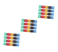 YHNNH Lot de 20 Anneaux colorés en Aluminium for Pattes d'oiseaux, Pigeons, perroquets et volailles - Marqueurs d'identification durables for Une Identification Facile(3 Packs)