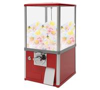 YHNNH, Machine à gommes for enfants, distributeur automatique de 21 pouces de hauteur avec serrures, distributeur commercial de balles rebondissantes for les magasins de jeux (rouge)(Red)