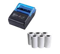YHNNH Mini imprimante Portable sans Fil Bluetooth 58 mm for Tickets de Caisse, for la Maison et Le Bureau(Add 6Rolls)
