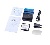 YHNNH Mini imprimante Portable sans Fil Bluetooth 58 mm for Tickets de Caisse, for la Maison et Le Bureau(Blu)