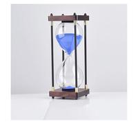 YHNNH Minuterie de sablier de Couleur 30/45/60Minutes, Horloge en Verre, Horloge de Sable, Artisanat, décoration en Verre for la Maison, l'étude, Le Bureau, Cadeau créatif.(Blu,45 Minutes)