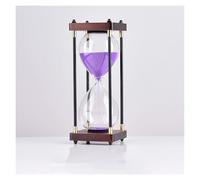 YHNNH Minuterie de sablier de Couleur 30/45/60Minutes, Horloge en Verre, Horloge de Sable, Artisanat, décoration en Verre for la Maison, l'étude, Le Bureau, Cadeau créatif.(Purple,45 Minutes)
